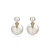 Rhinestone Ball Stud Earrings - Shah S. Sahota